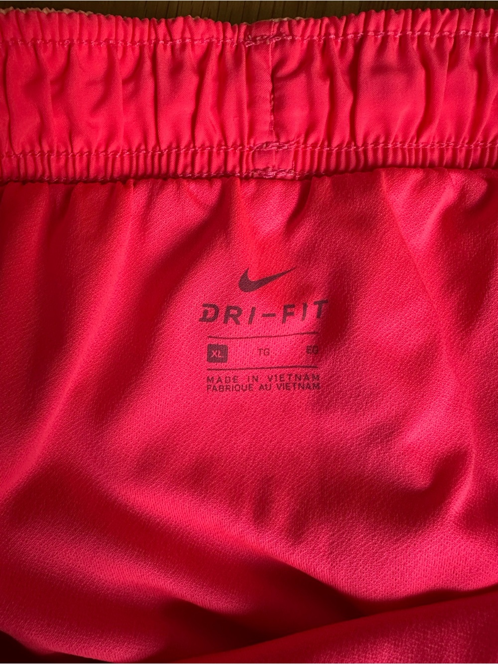 Nike Tempo Womens XL Dri-FIT Running Shorts Pink Coral Orange Lined - Picture 5 of 6